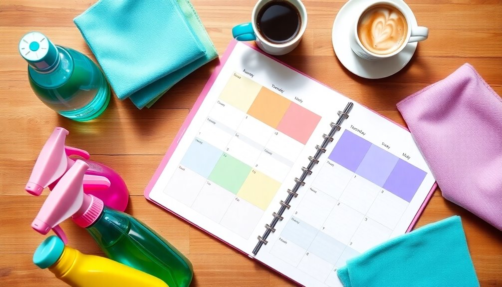 cleaning schedule enhances well being