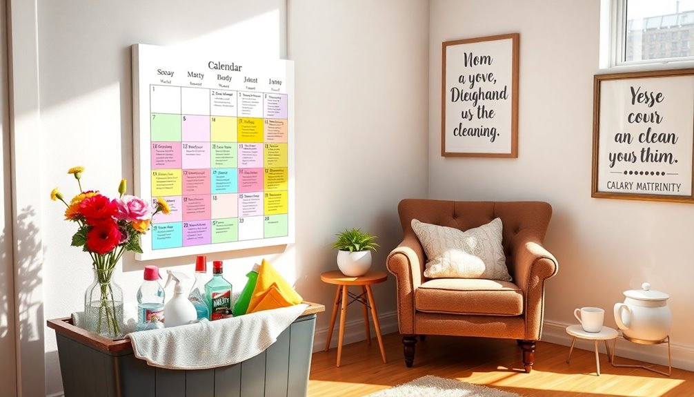 cleaning schedule for motivation