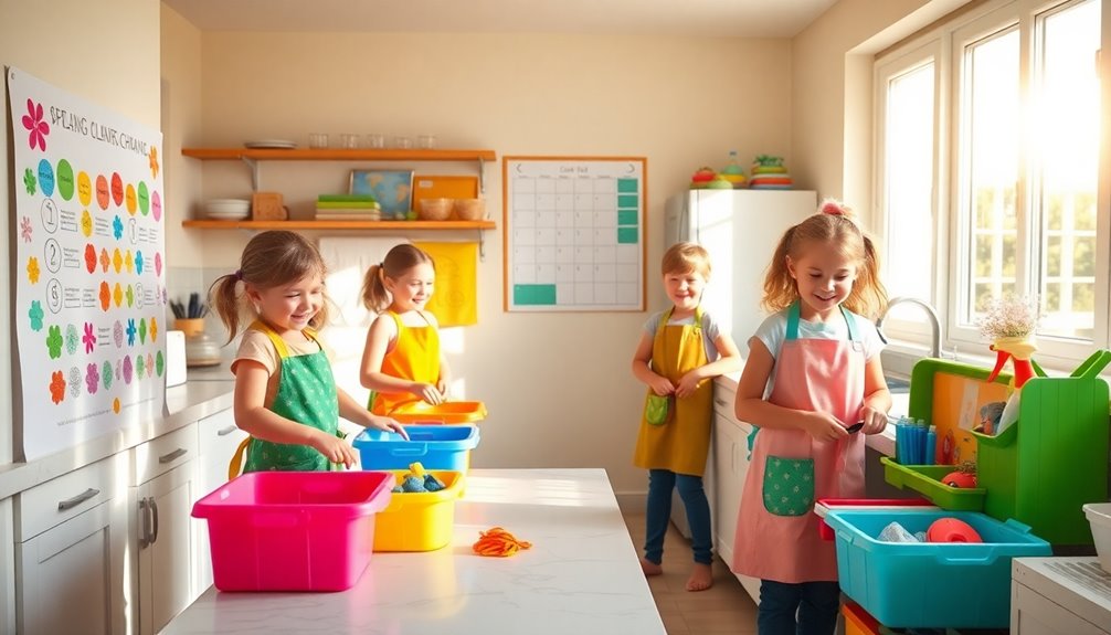 collaborative family cleaning schedule