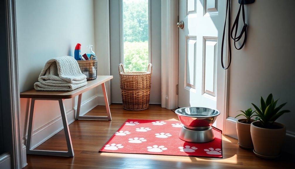 convenient pet cleaning station