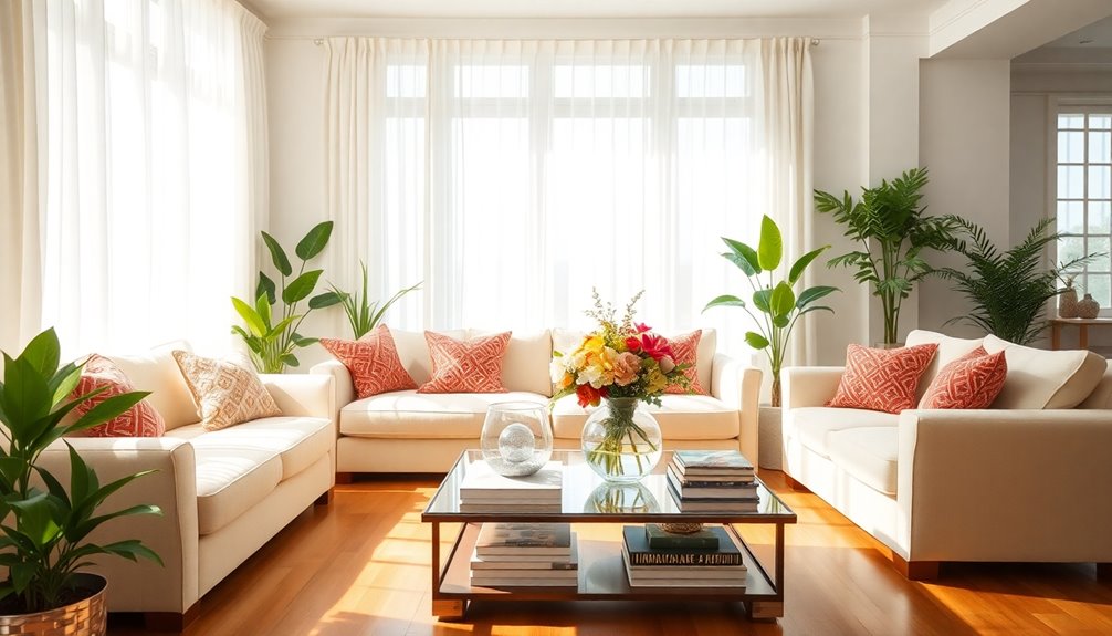 cozy inviting decluttered living spaces