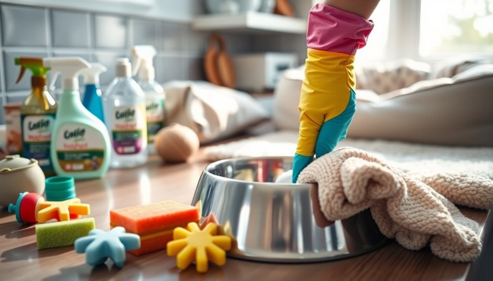 daily pet bowl cleaning