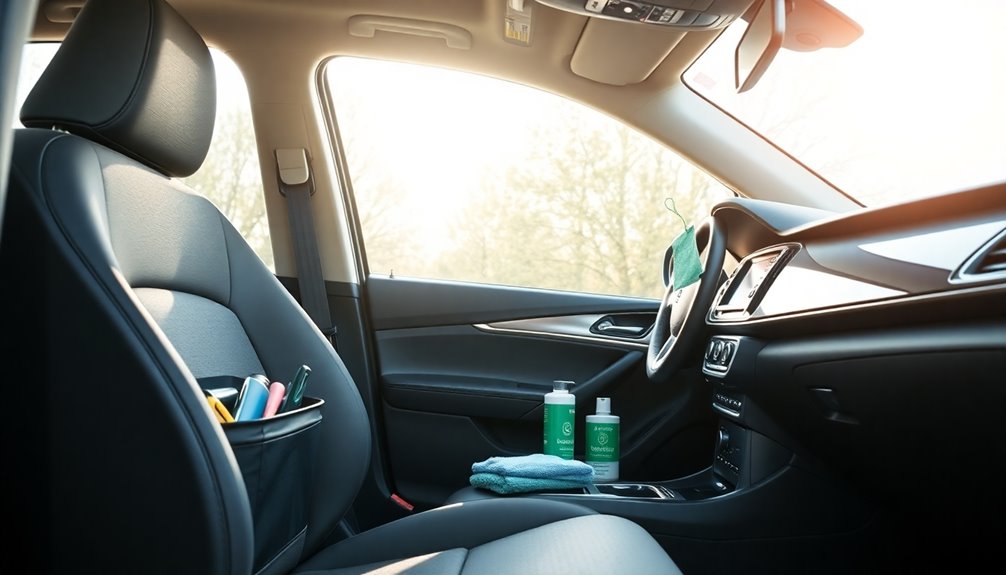 declutter and organize vehicle