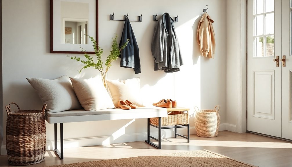 declutter zone for entrance