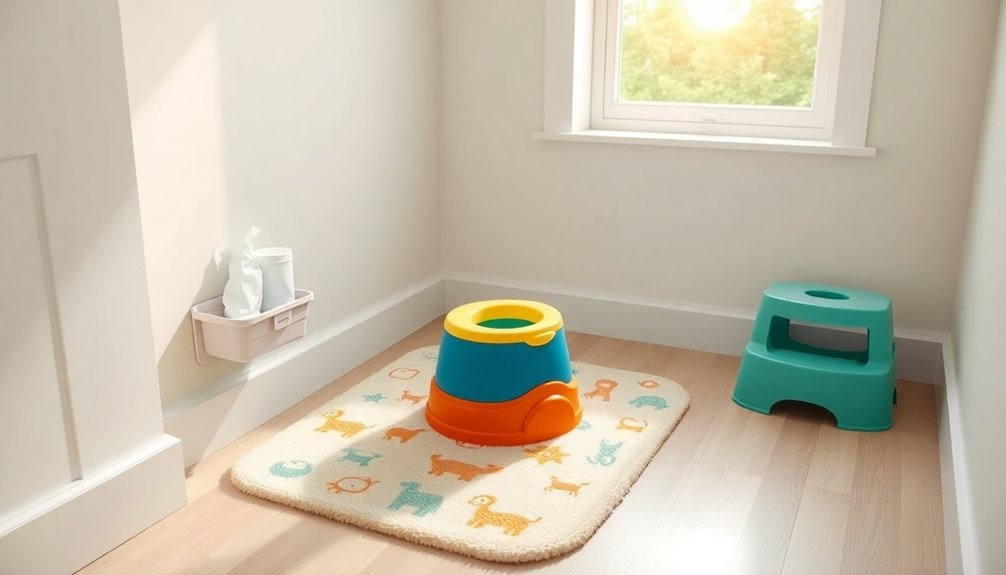 designated potty area setup
