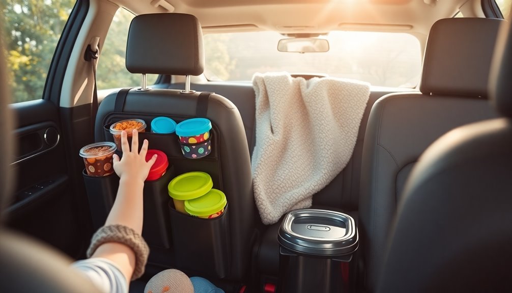 designated snacks clean car