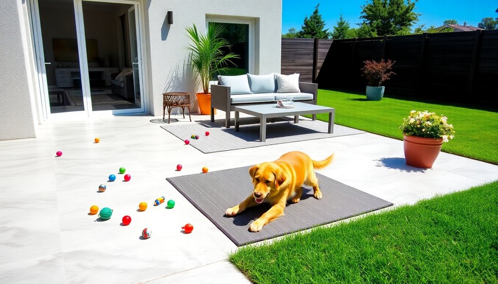 easy to clean patio materials