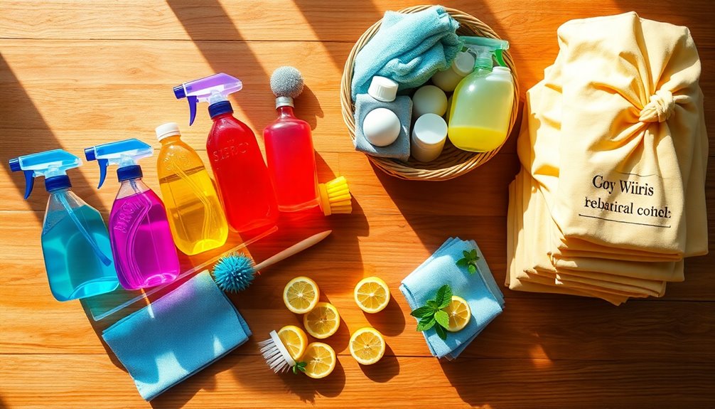 efficient cleaning supply organization