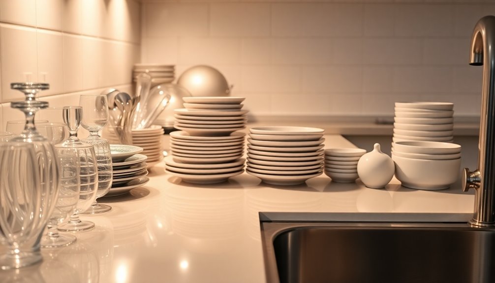 efficient dirty dish organization