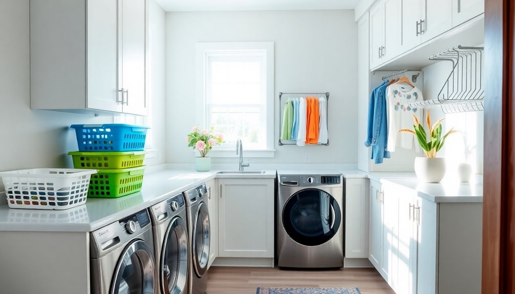 efficient laundry zone setup