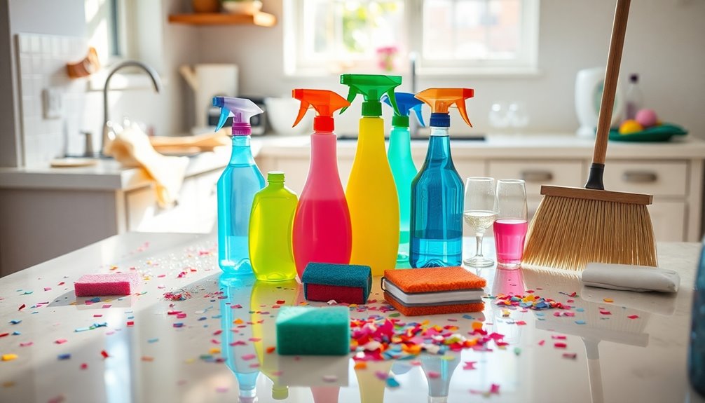 efficient post party cleanup supplies