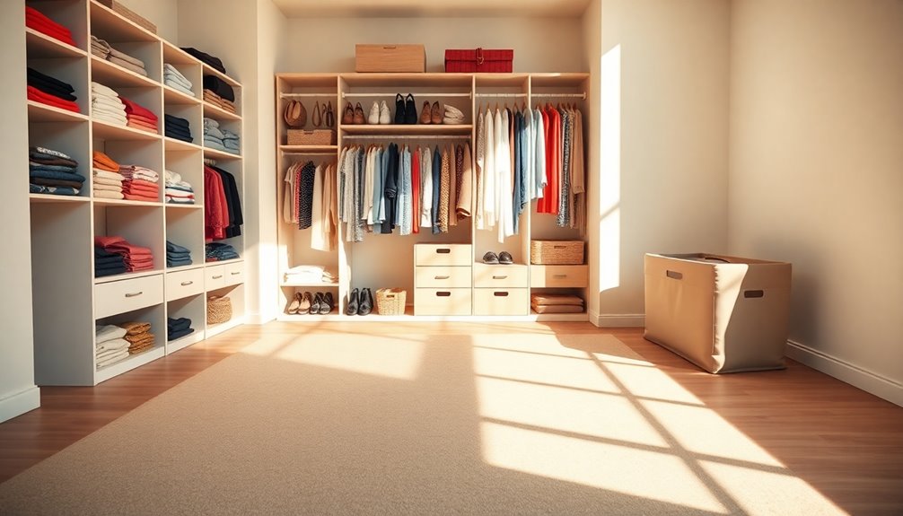 empty assess clean organize