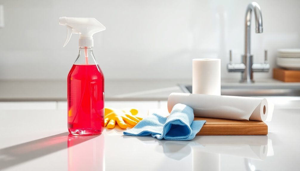 essential cleaning and disinfecting supplies