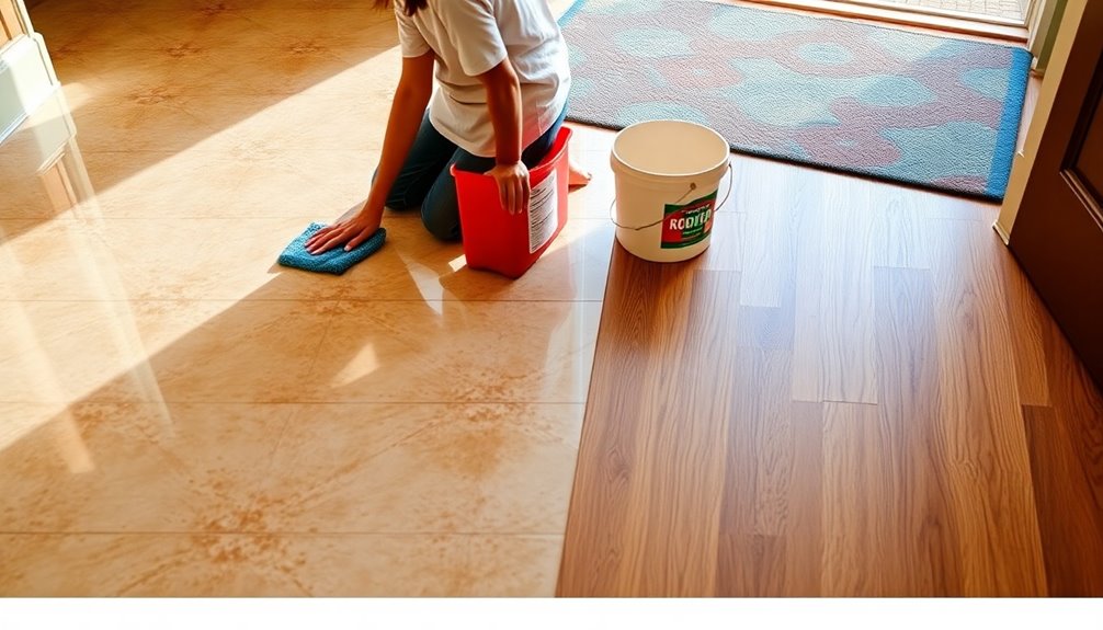 flooring material cleaning methods