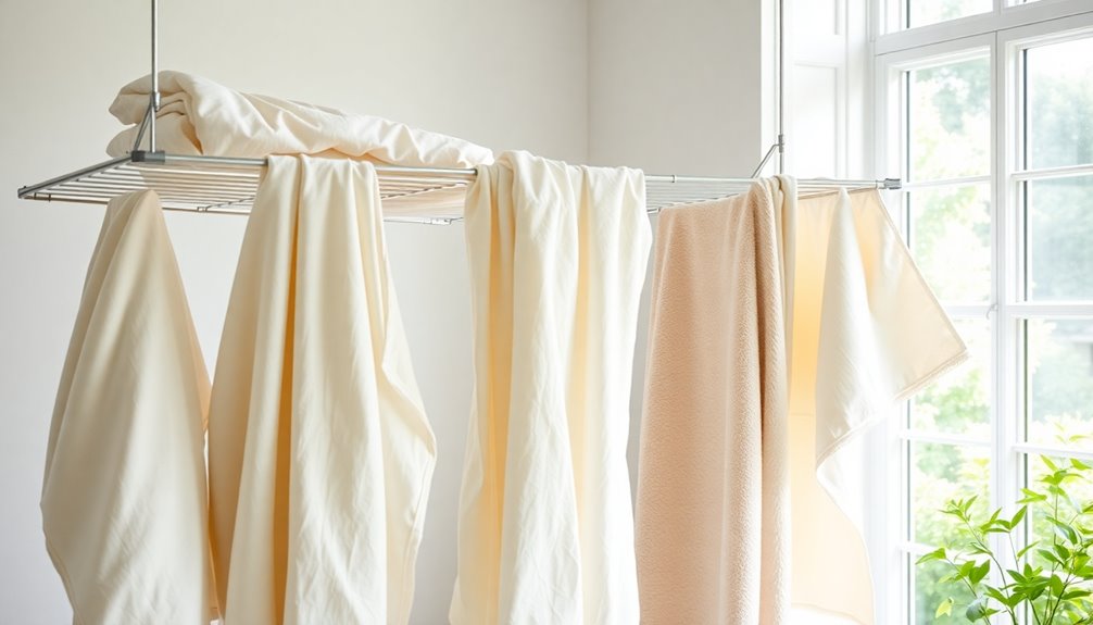 gentle drying preserves bedding