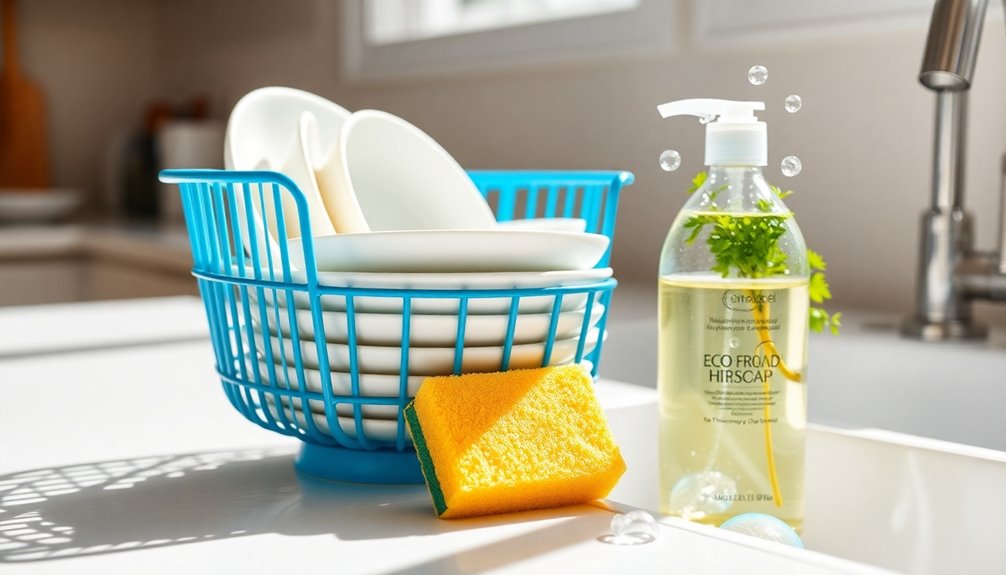 immediate post meal dish cleanup