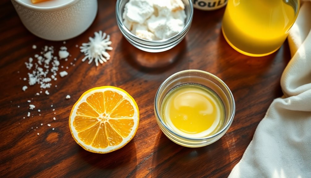 lemon juice for stain removal