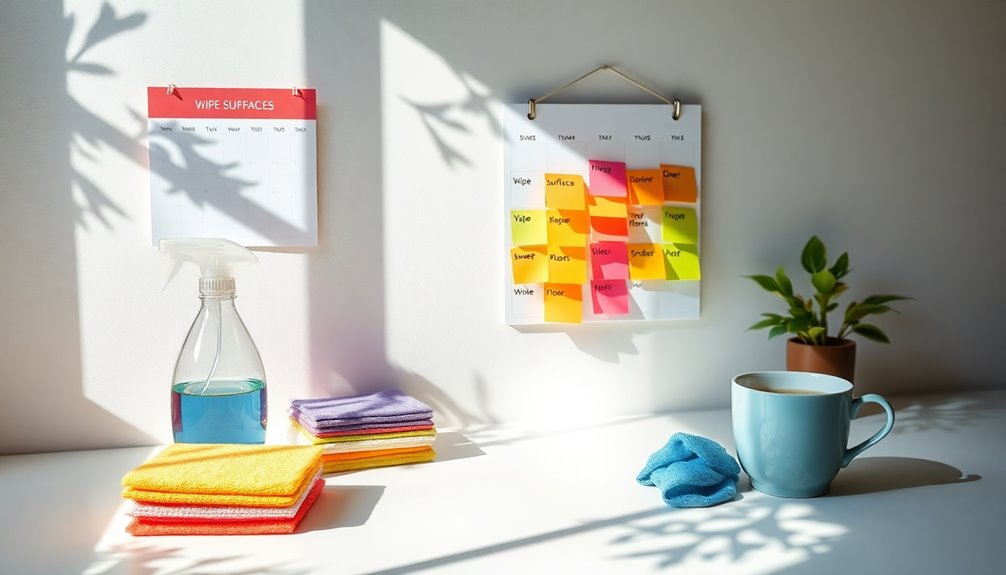 manageable cleaning task chunks