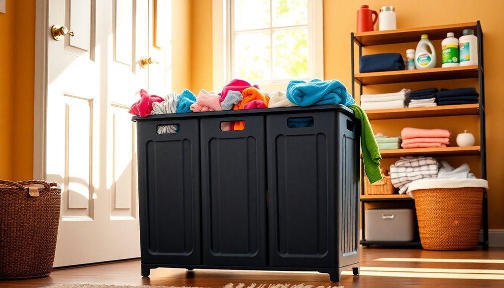 multi compartment laundry organization solution