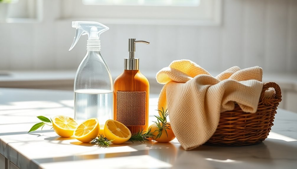 natural cleaning essential supplies