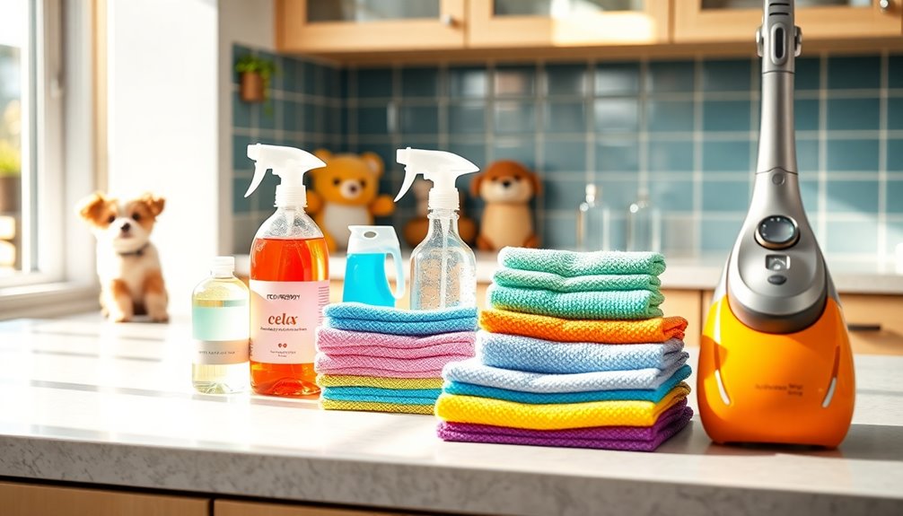 organize cleaning supplies efficiently