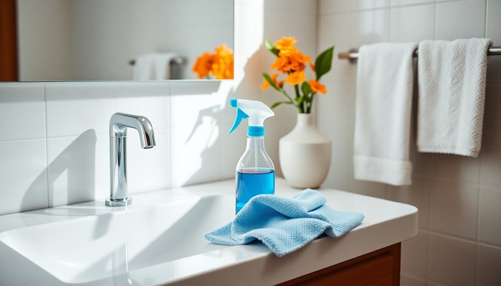 organized cleaning supplies caddy