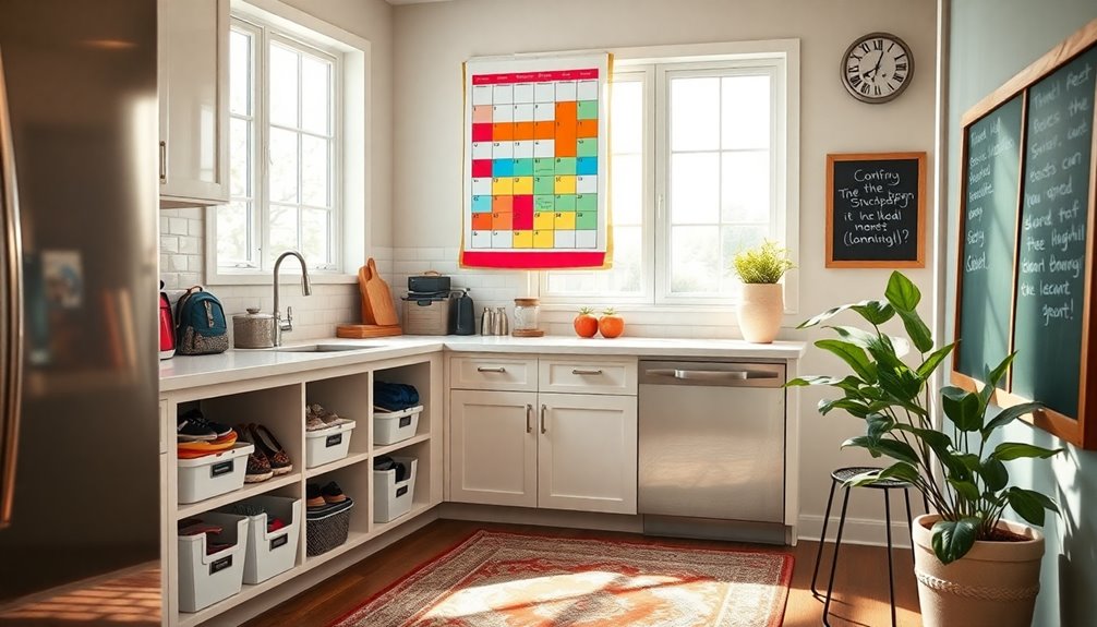 organized family morning routine