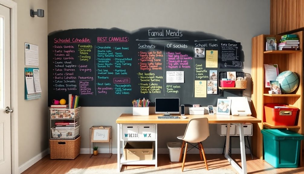 organized family schedule hub