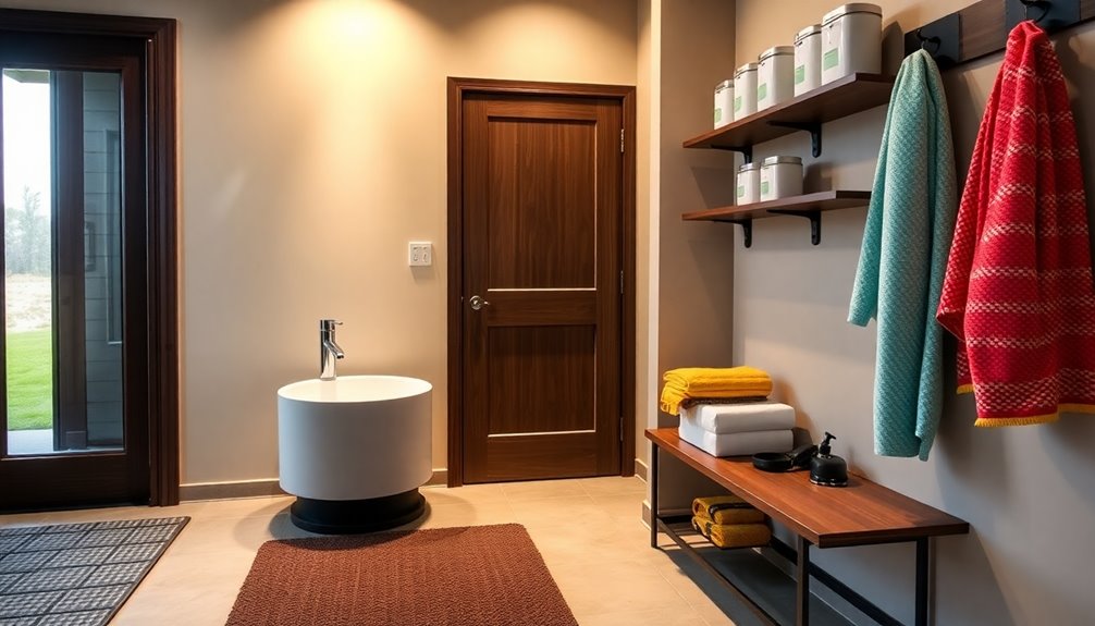 pet cleaning station setup