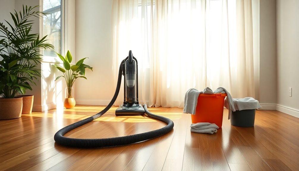 prepare for thorough cleaning