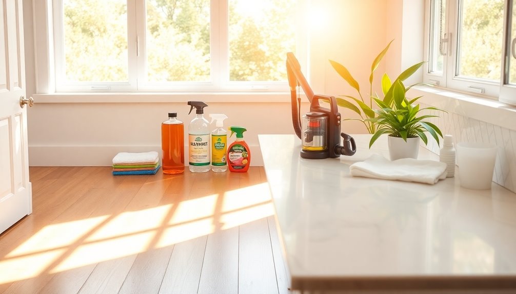 prepare home for cleaning