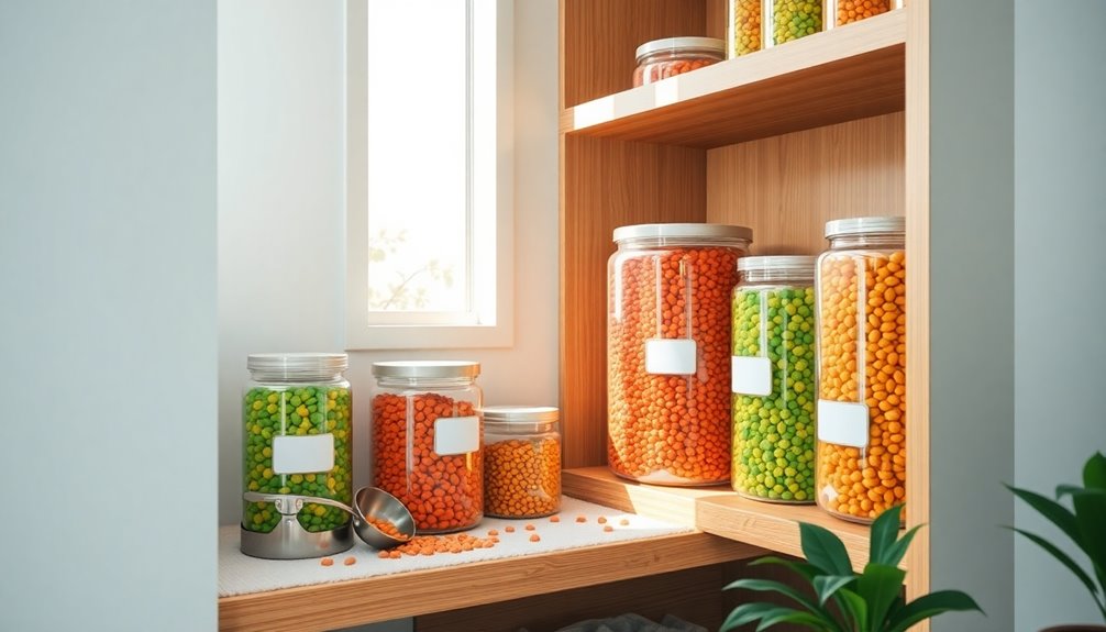 proper pet food storage