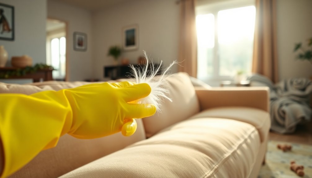 quick rubber glove technique