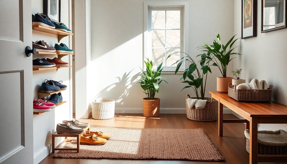 shoe free entryway organization tips