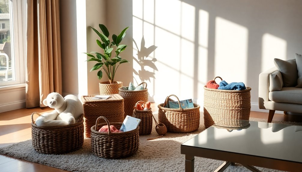 stylish storage with baskets