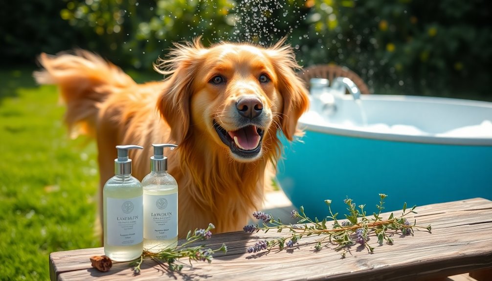 tailored dog bathing routine