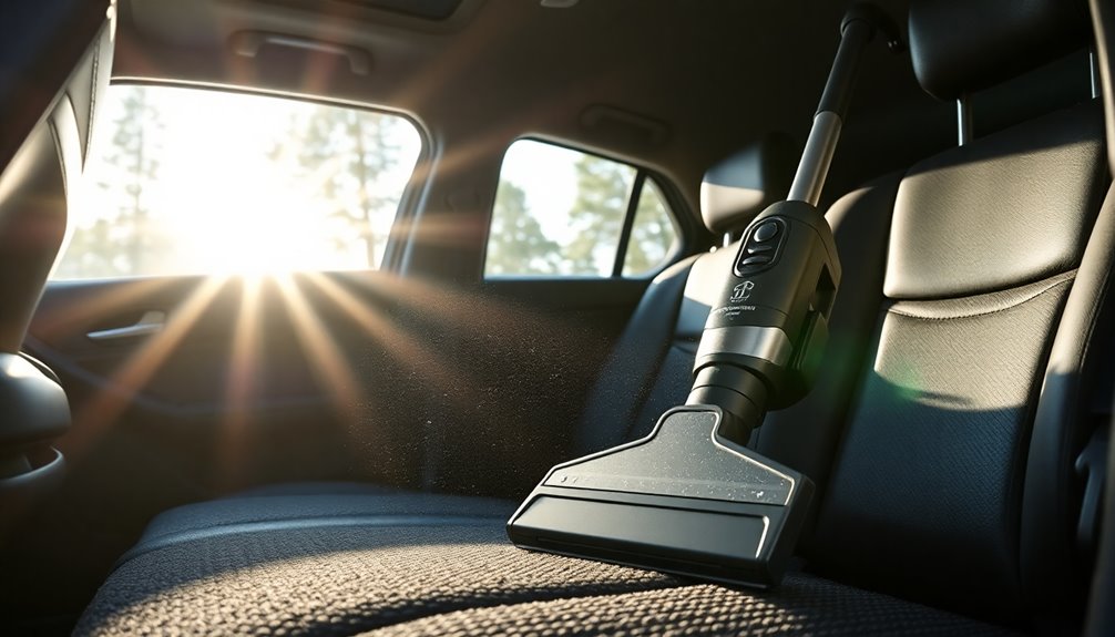 thorough car interior vacuuming