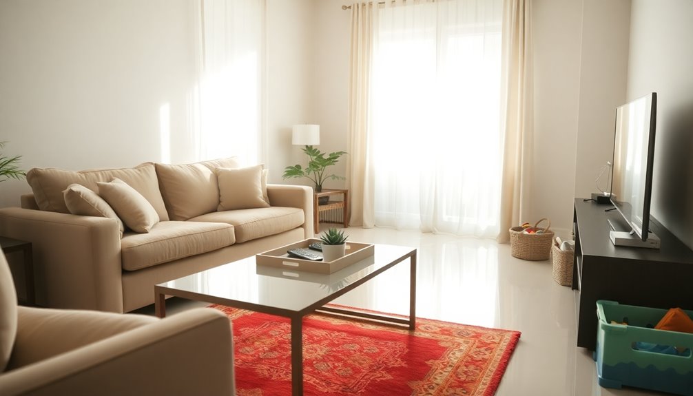 tidy living room benefits