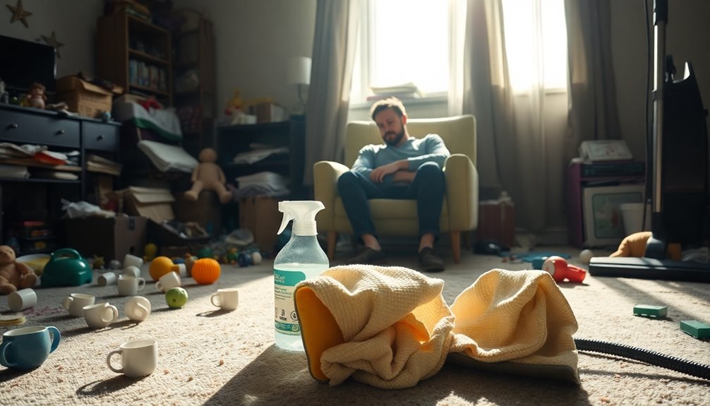 tiredness hinders cleaning motivation