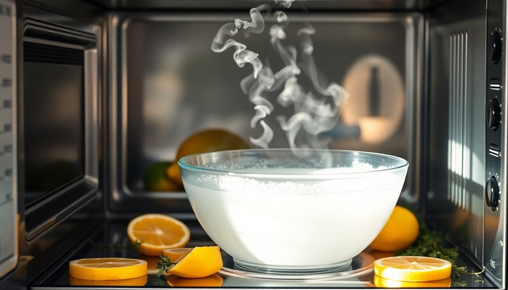 vinegar for microwave cleaning