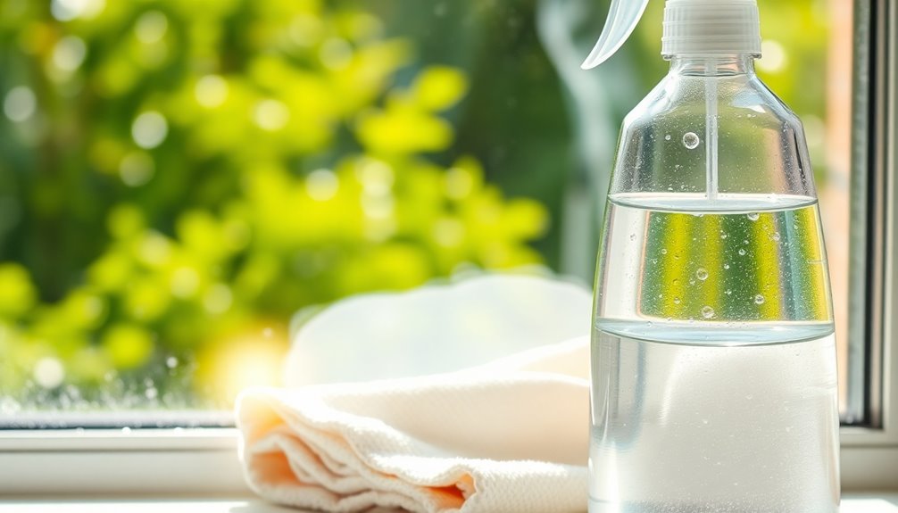 vinegar water solution application techniques