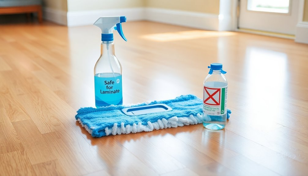 avoid damaging cleaning products