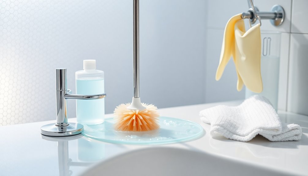 clean and disinfect toilet brush