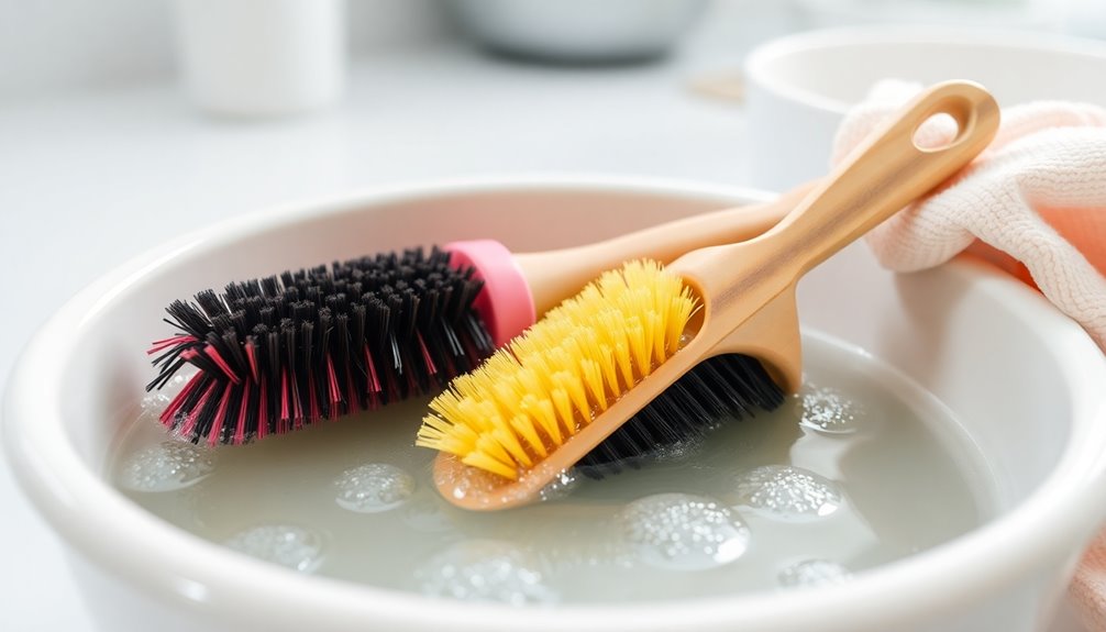 clean scrub brushes effectively