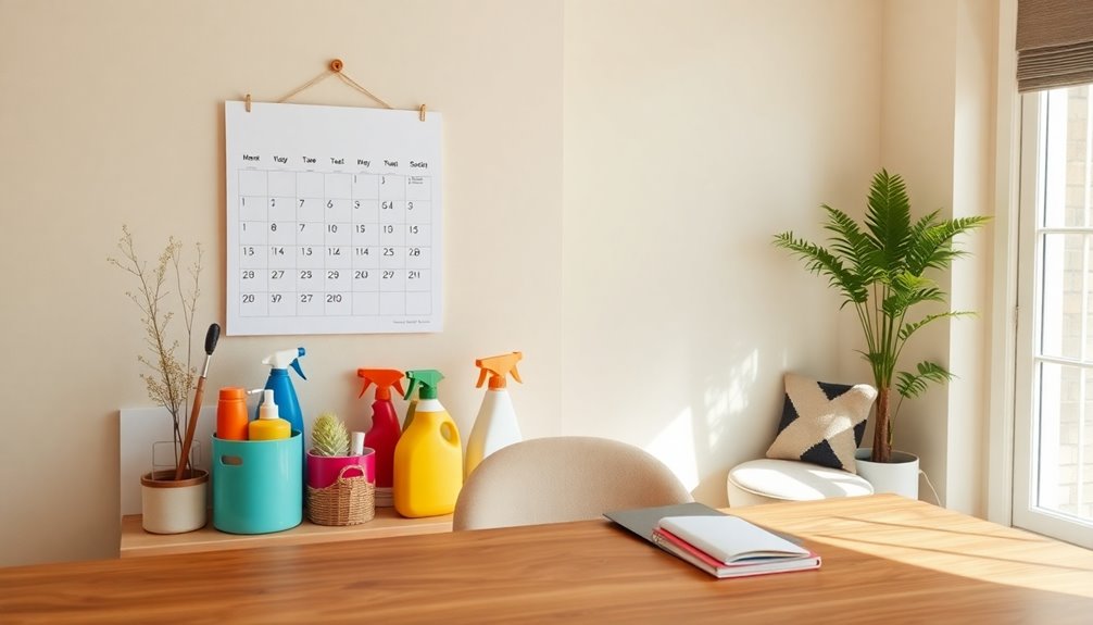 create a flexible cleaning schedule