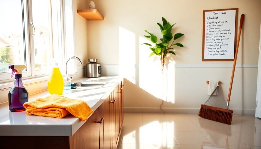 efficient weekly cleaning routine