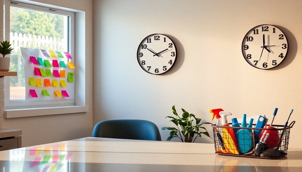 evaluate cleaning time availability