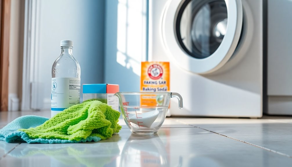 gather cleaning supplies first