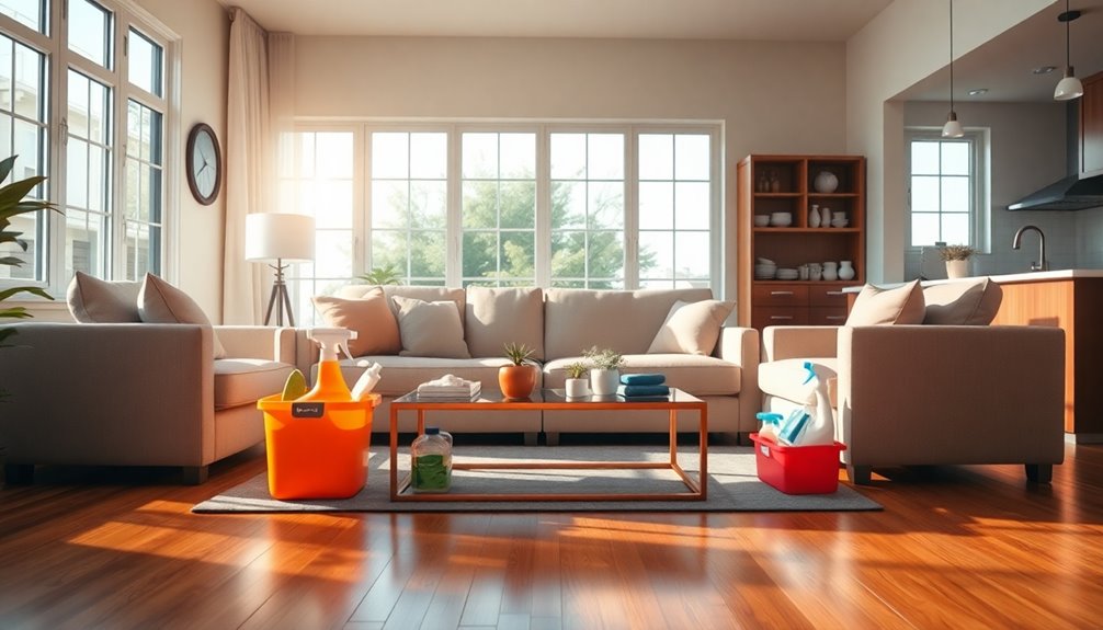 organize home cleaning zones