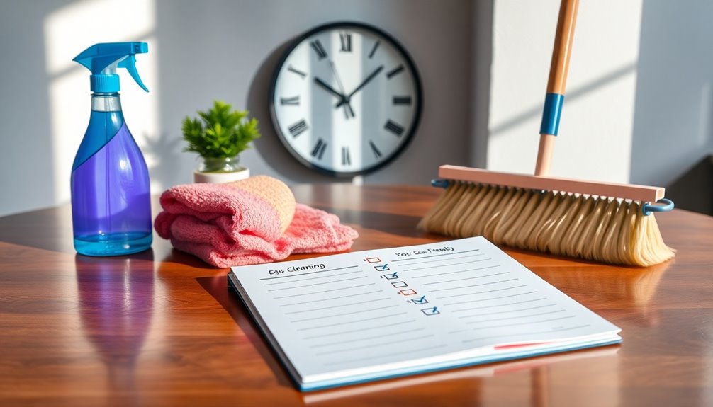 personalized cleaning task organization